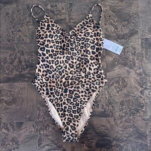 Wild Fable One Piece Leopard Swim Size Small